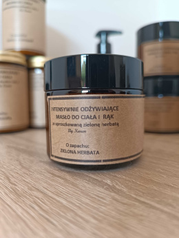 Intensywnie odżywiające masło do ciała i rąk. O zapachu: Zielona herbata | 50 ml
