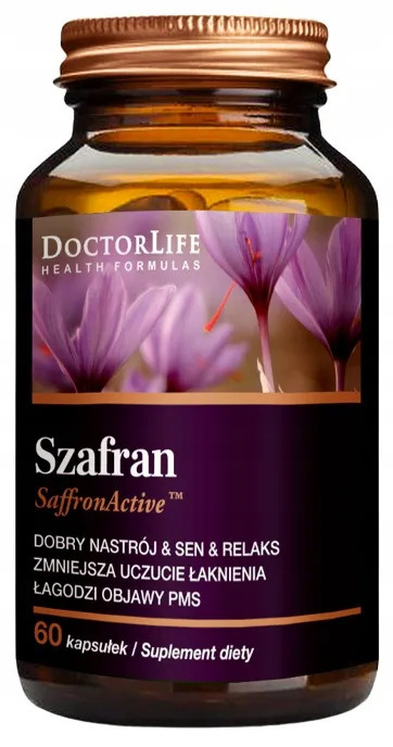 Szafran Dobry nastrój, sen, relaks | 60 kapsułek | Doctor Life