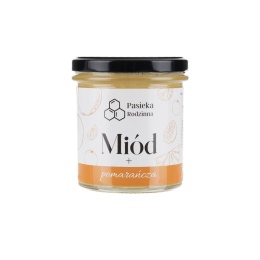 Miód z pomarańczą 410g Pasieka Rodzinna
