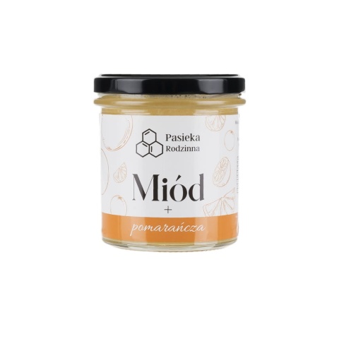 Miód z pomarańczą 410g Pasieka Rodzinna