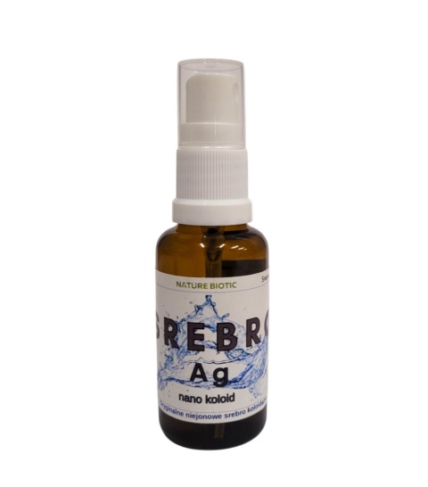 Niejonowe srebro koloidalne w atomizerze 30 ml 25 PPM - Koszyczek Natury