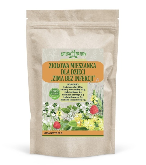 Ziołowa mieszanka dla dzieci „Zima bez infekcji” – 50 g - receptura Zbigniewa T. Nowaka