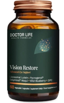 Vision Restore (Luteina, Pycnogenol, kurkuma) | 60 kapsułek | Doctor Life